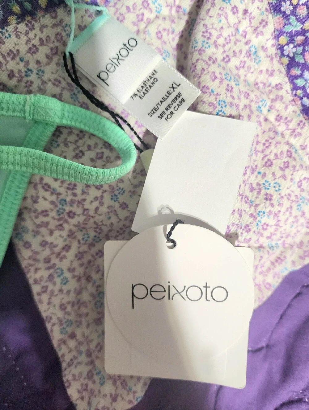 **NWT** Peixoto MINT RIB Bomba Triangle Bikini Swim Top & Bottom Size 28 MEDIUM